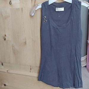 NWOT Wyeth Dark Gray Tank Top